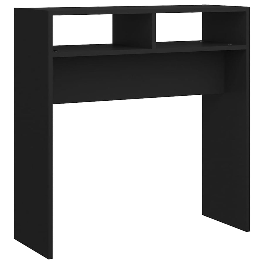 Wandtafel 78X30X80 Cm Bewerkt Hout Zwart