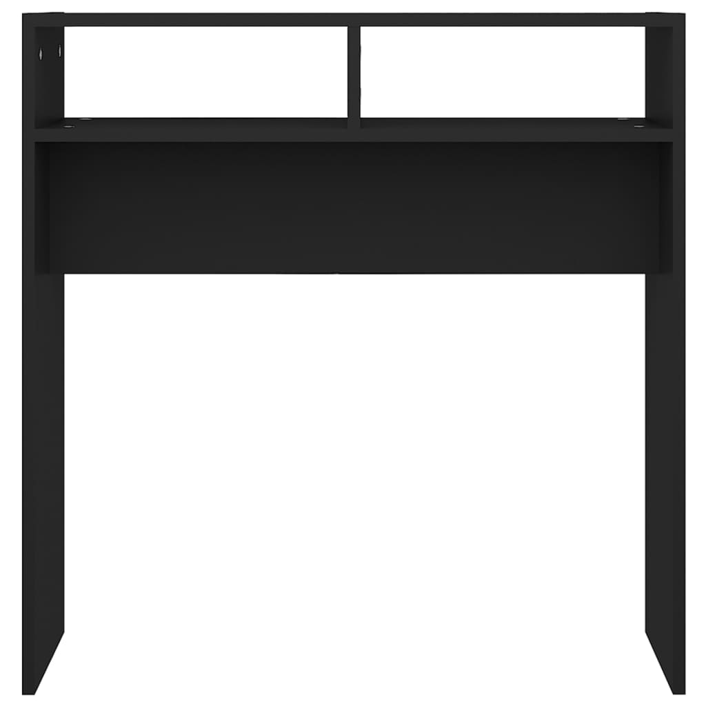 Wandtafel 78X30X80 Cm Bewerkt Hout Zwart
