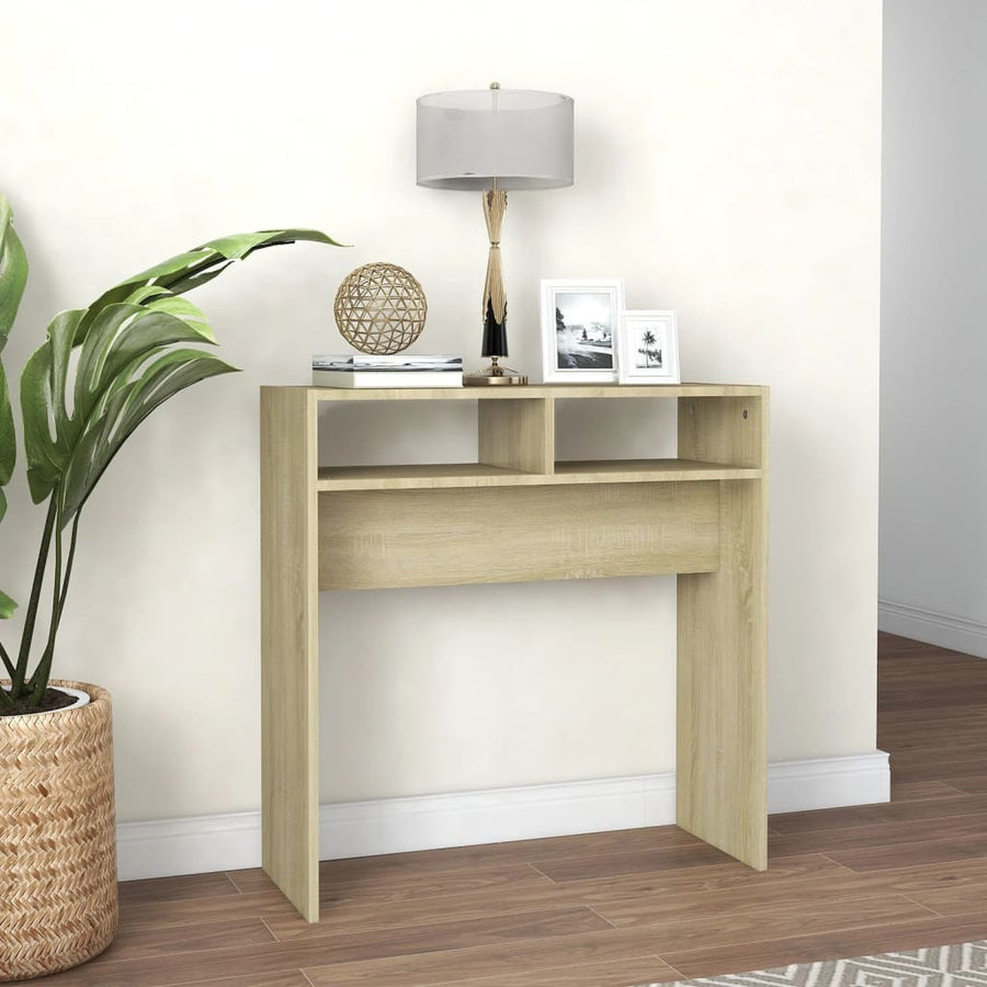 Wandtafel 78X30X80 Cm Spaanplaat Kleurig Sonoma eiken