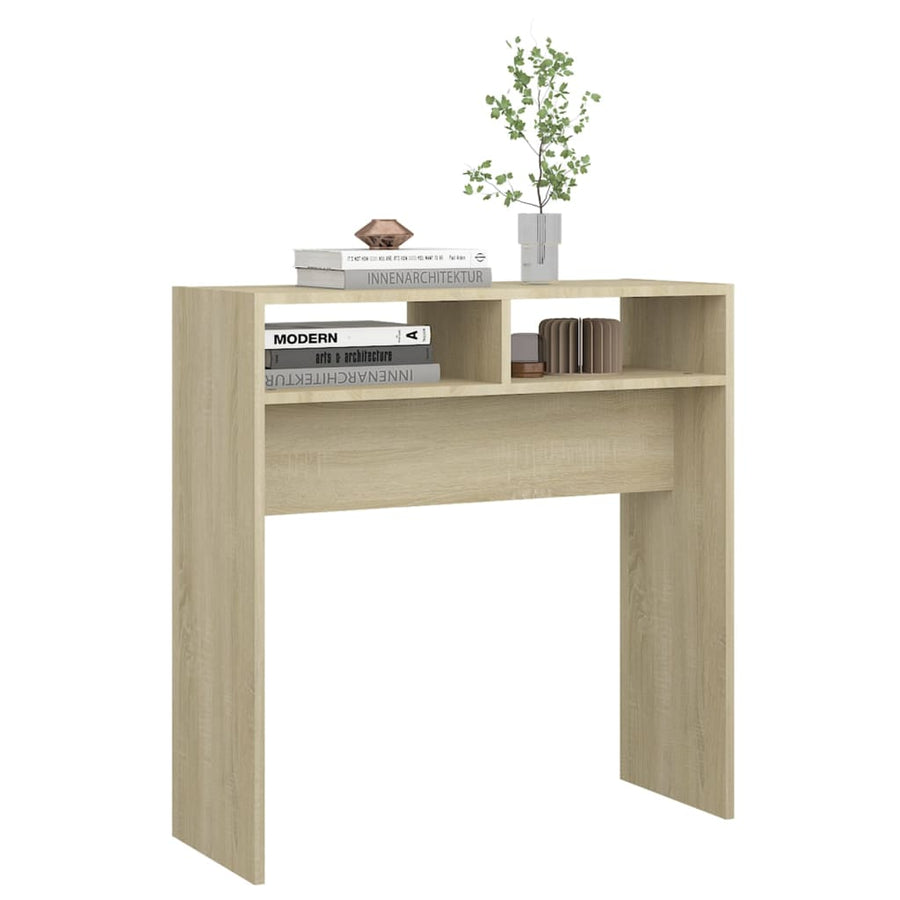 Wandtafel 78X30X80 Cm Spaanplaat Kleurig Sonoma eiken