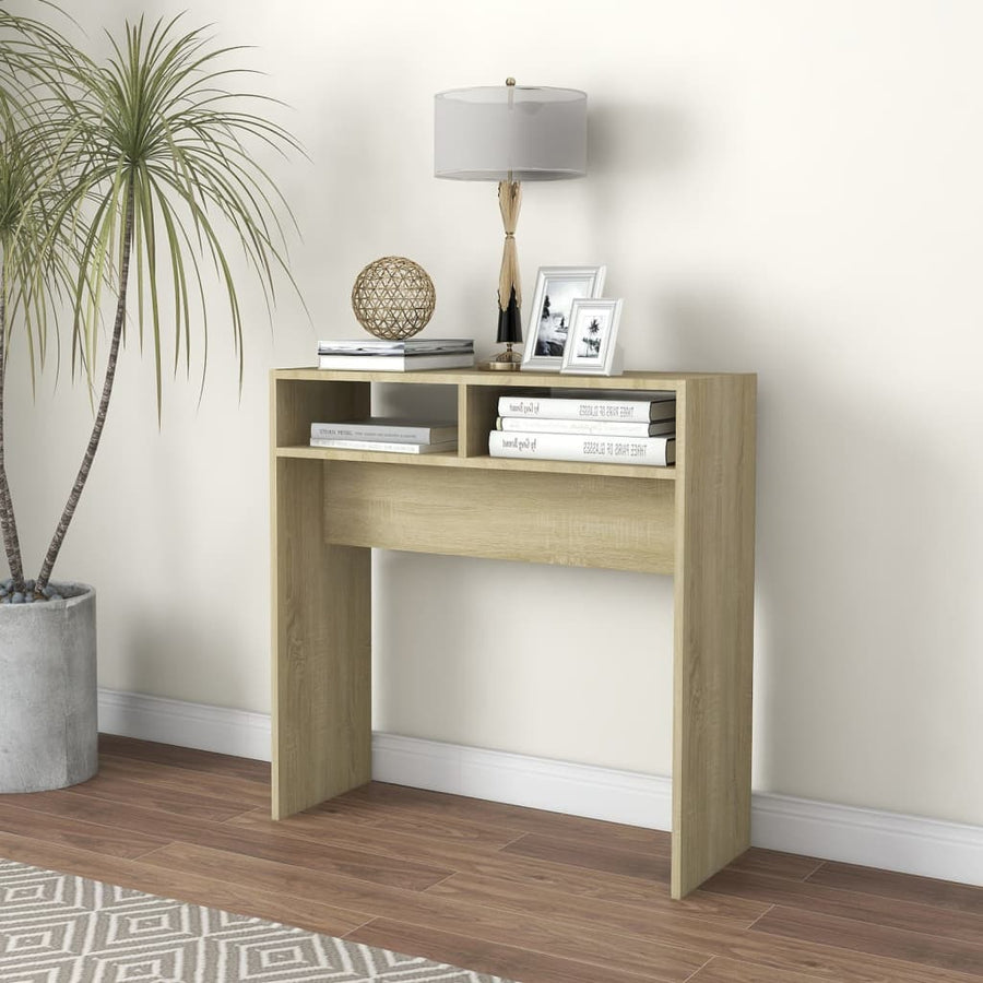 Wandtafel 78X30X80 Cm Spaanplaat Kleurig Sonoma eiken
