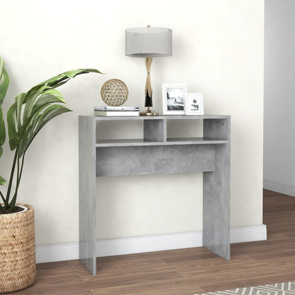 Wandtafel 78X30X80 Cm Spaanplaat Betongrijs