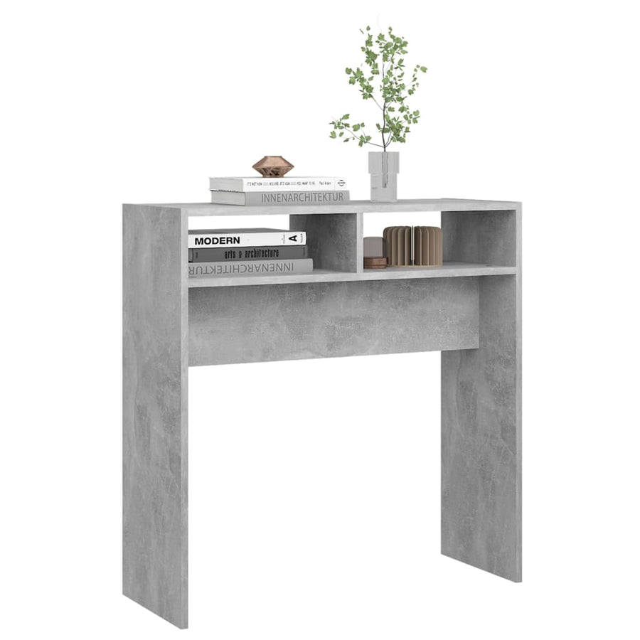 Wandtafel 78X30X80 Cm Spaanplaat Betongrijs