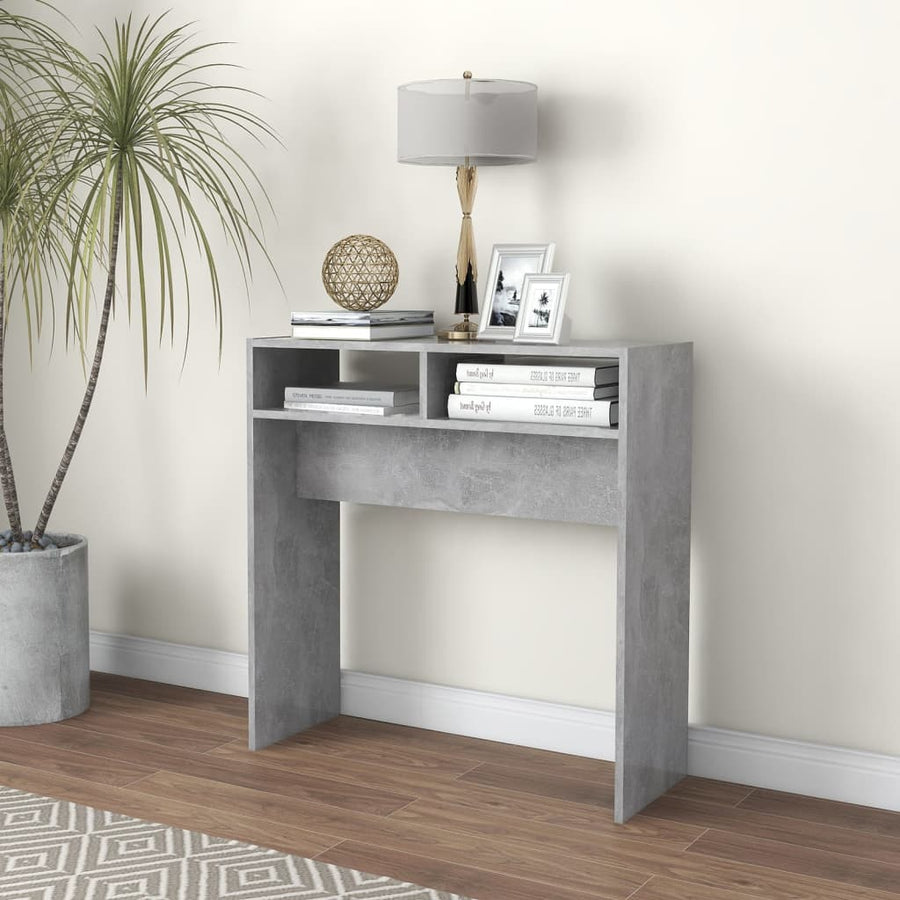 Wandtafel 78X30X80 Cm Spaanplaat Betongrijs