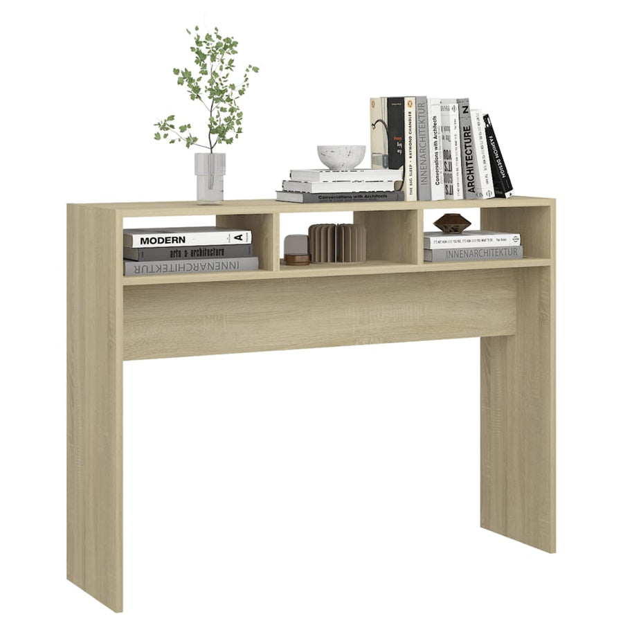 Wandtafel 105x30x80 cm spaanplaat sonoma eikenkleurig Sonoma eiken
