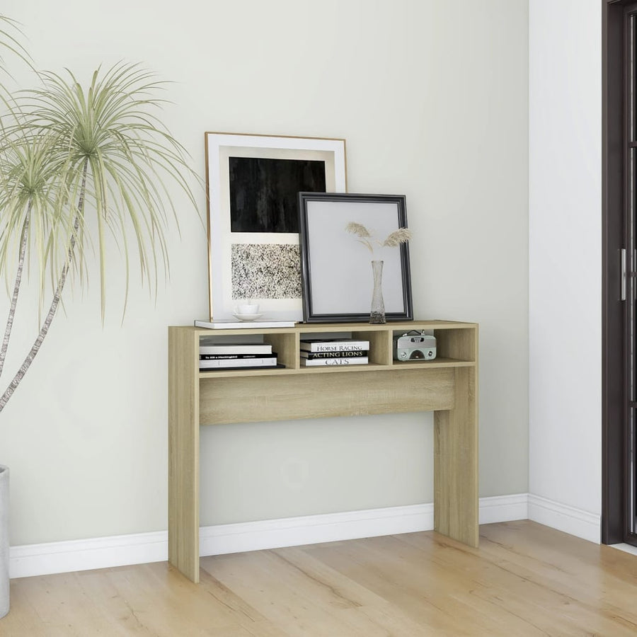Wandtafel 105x30x80 cm spaanplaat sonoma eikenkleurig Sonoma eiken