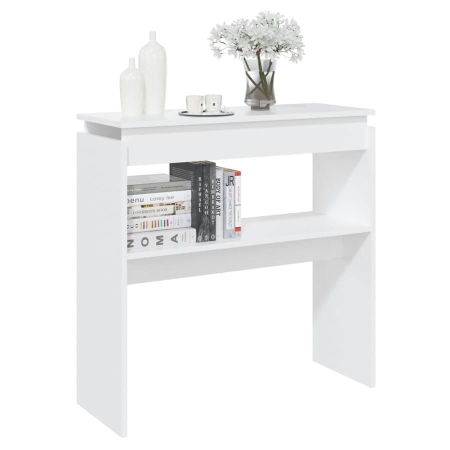 Wandtafel 80X30X80 Cm Spaanplaat Wit