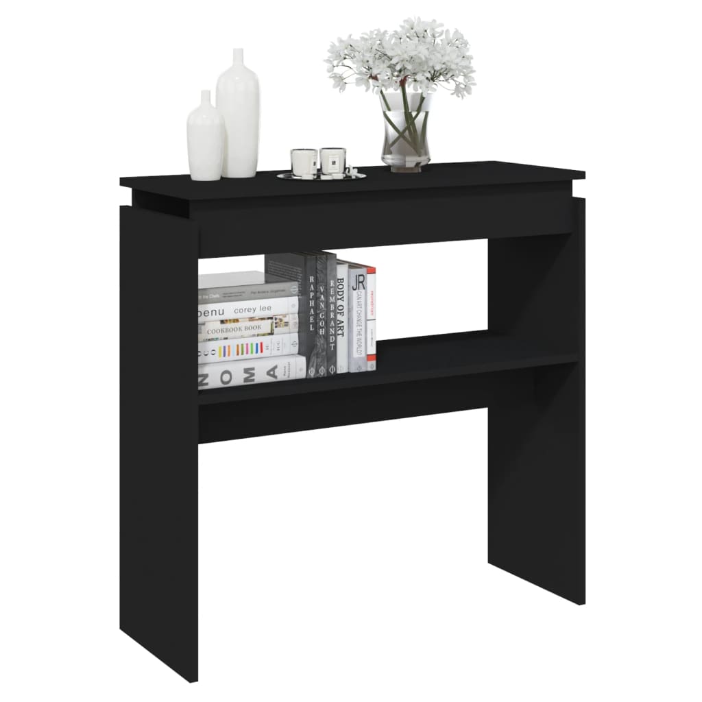 Wandtafel 80X30X80 Cm Spaanplaat Zwart