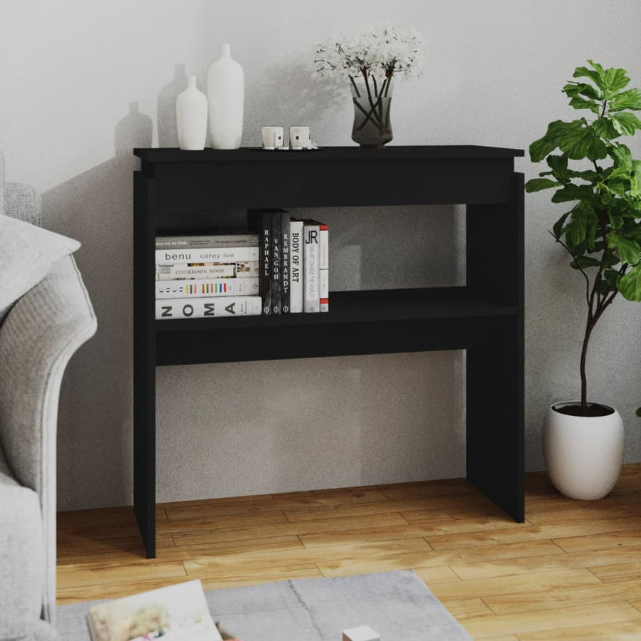 Wandtafel 80X30X80 Cm Spaanplaat Zwart