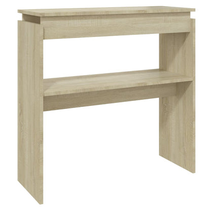 Wandtafel 80X30X80 Cm Spaanplaat Kleurig Sonoma eiken