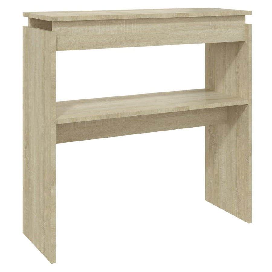 Wandtafel 80X30X80 Cm Spaanplaat Kleurig Sonoma eiken