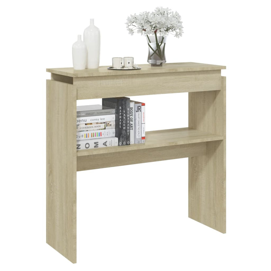 Wandtafel 80X30X80 Cm Spaanplaat Kleurig Sonoma eiken