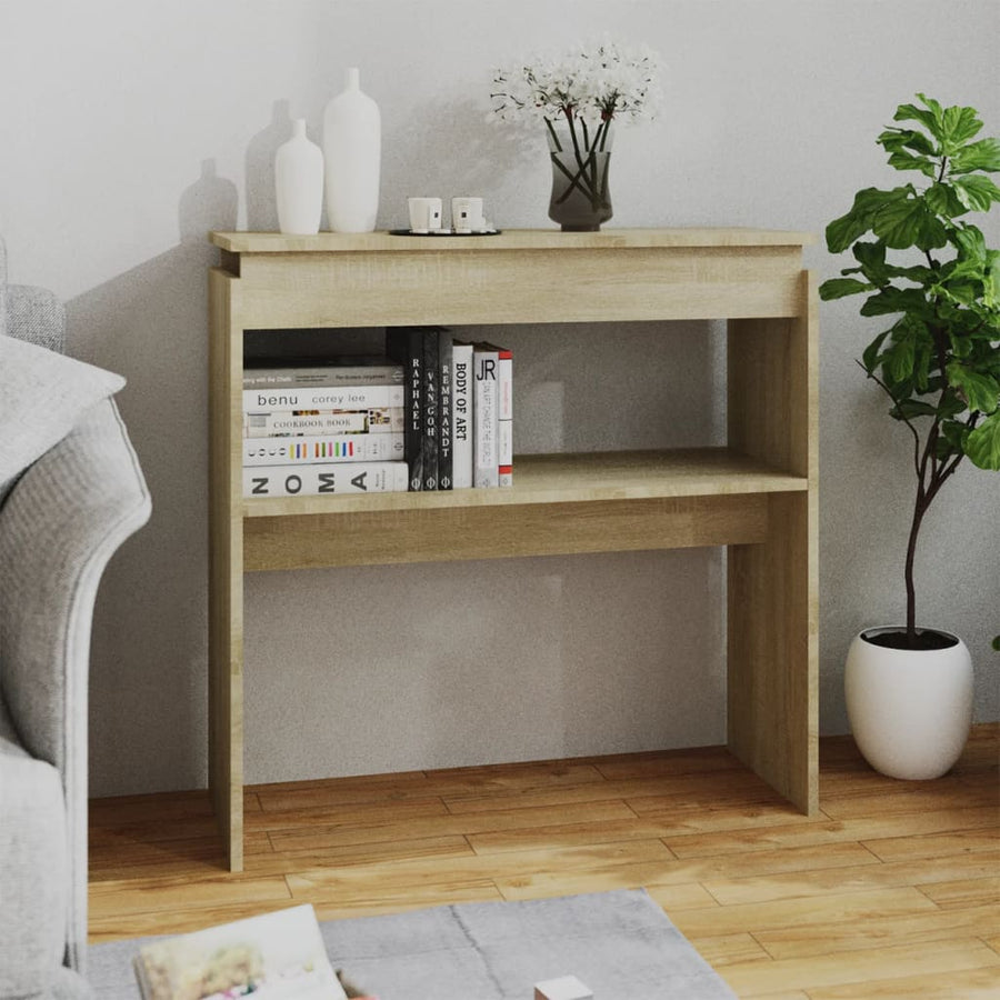 Wandtafel 80X30X80 Cm Spaanplaat Kleurig Sonoma eiken