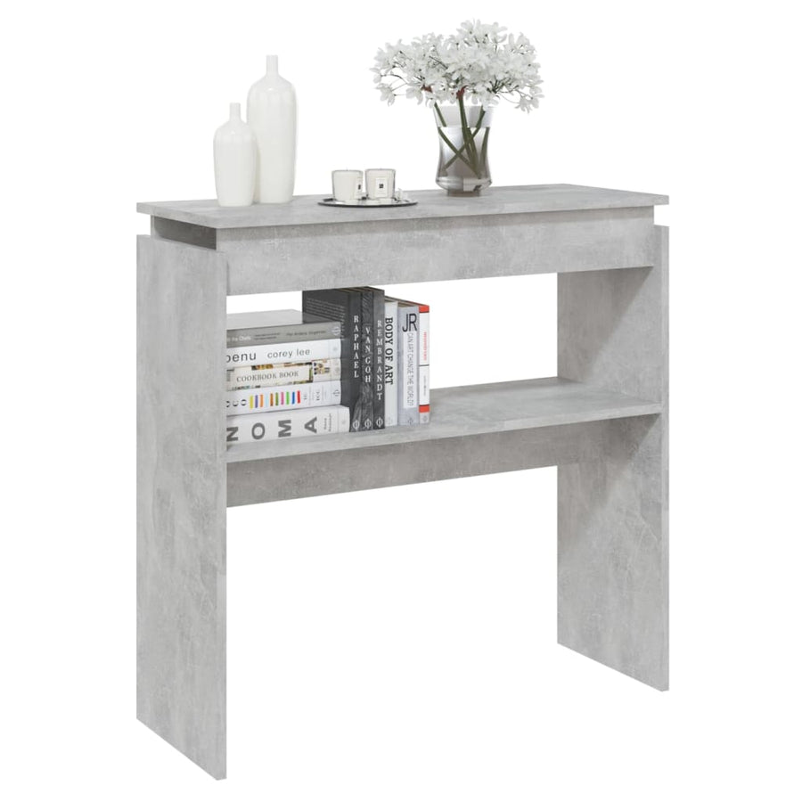 Wandtafel 80X30X80 Cm Spaanplaat Betongrijs 1