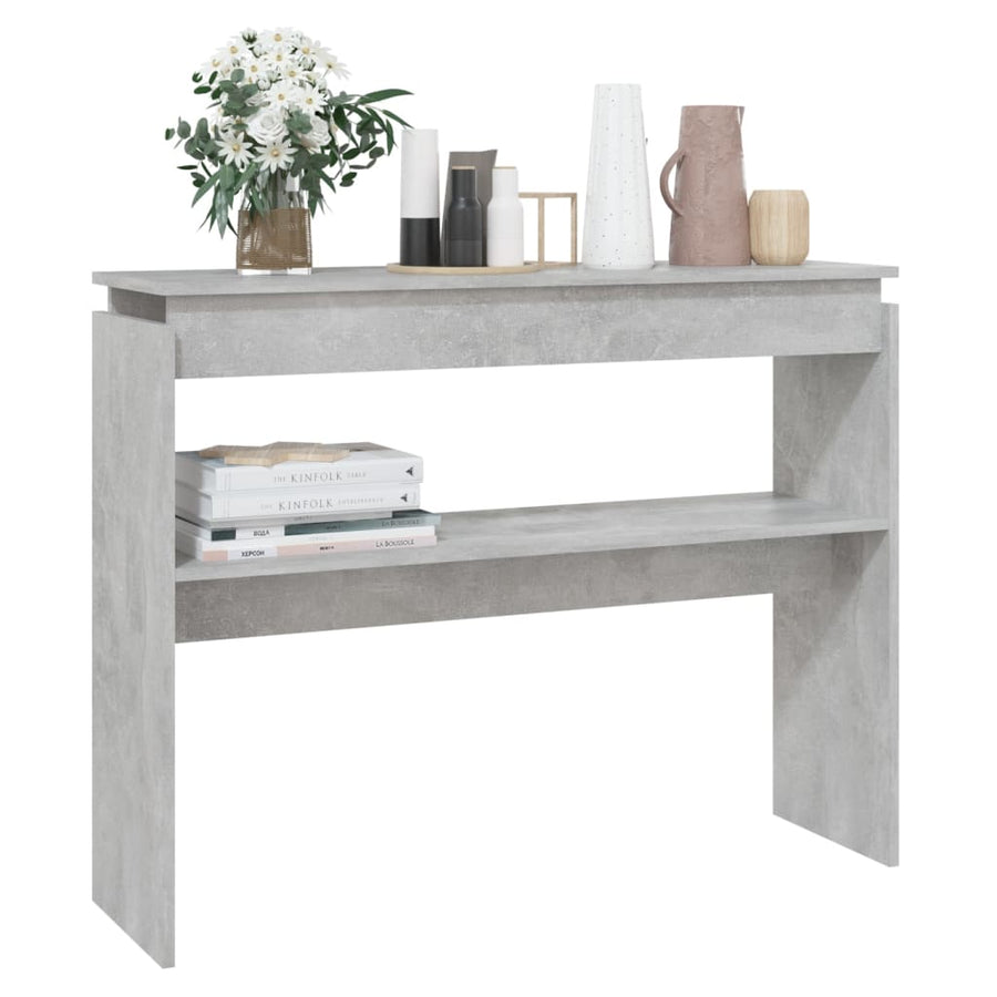 Wandtafel 02X30X80 Cm Spaanplaat Betongrijs