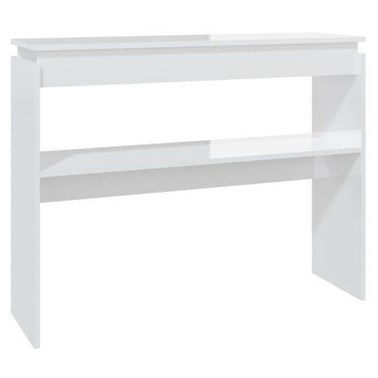 Wandtafel 02X30X80 Cm Spaanplaat Hoogglans wit