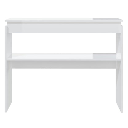 Wandtafel 02X30X80 Cm Spaanplaat Hoogglans wit