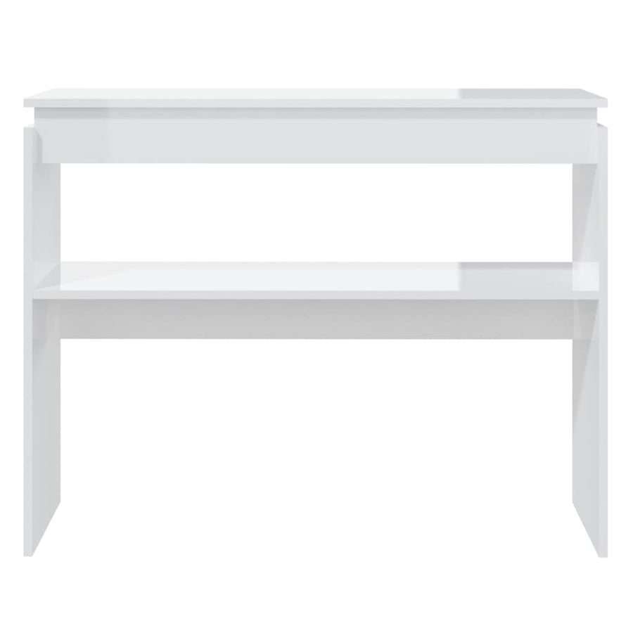 Wandtafel 02X30X80 Cm Spaanplaat Hoogglans wit