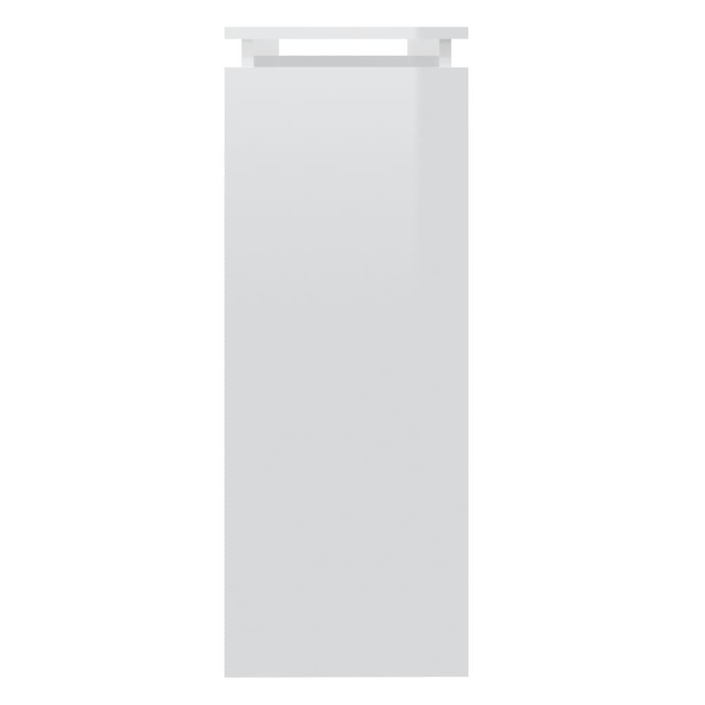Wandtafel 02X30X80 Cm Spaanplaat Hoogglans wit
