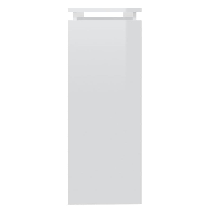 Wandtafel 02X30X80 Cm Spaanplaat Hoogglans wit