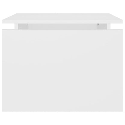 Salontafel 68X50X38 Cm Bewerkt Hout Wit