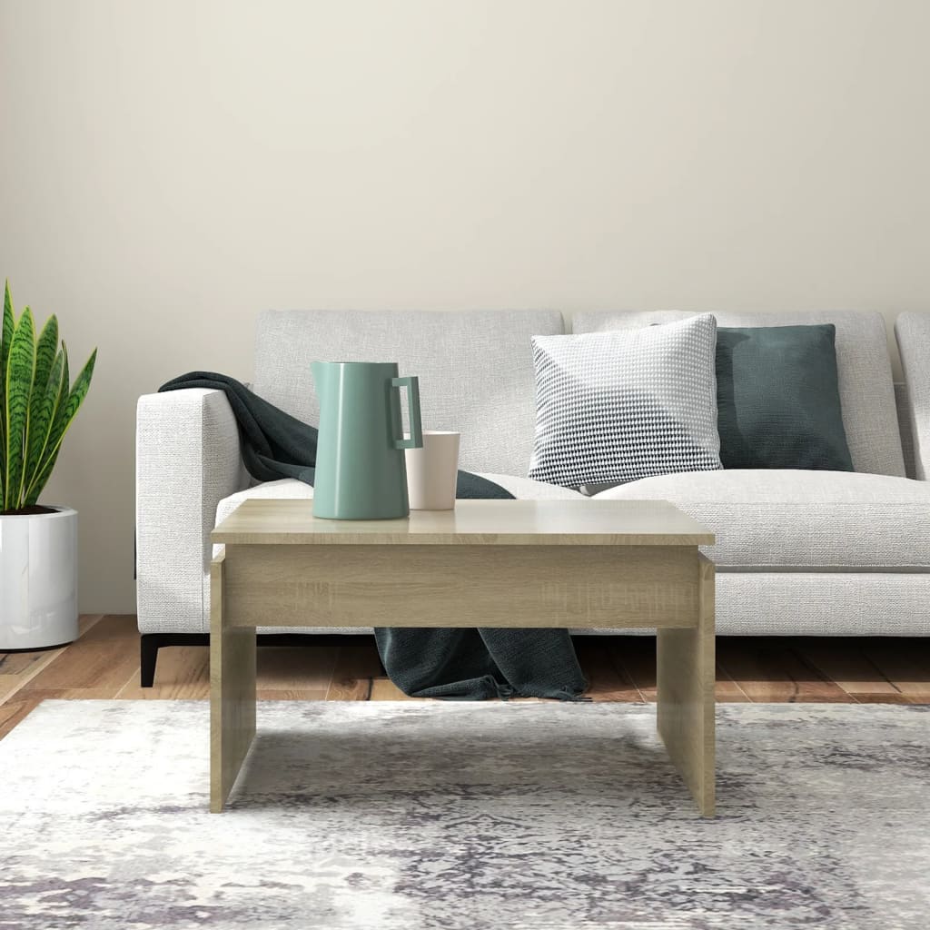 Salontafel 68X50X38 Cm Spaanplaat Kleurig Sonoma eiken