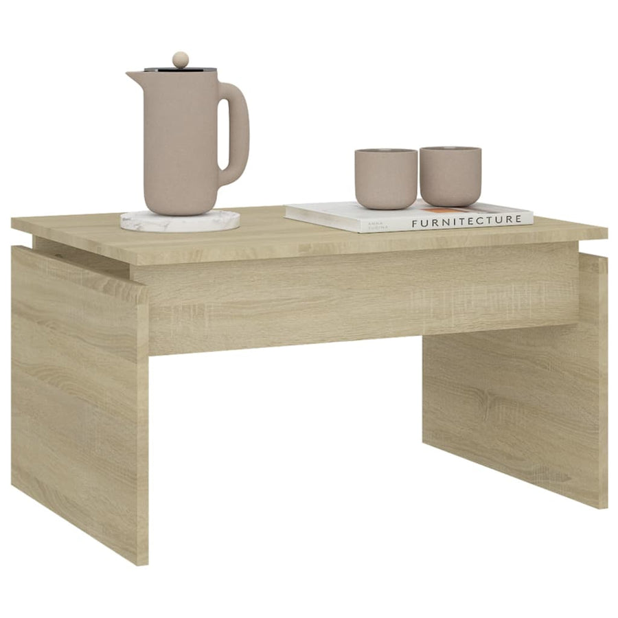 Salontafel 68X50X38 Cm Spaanplaat Kleurig Sonoma eiken