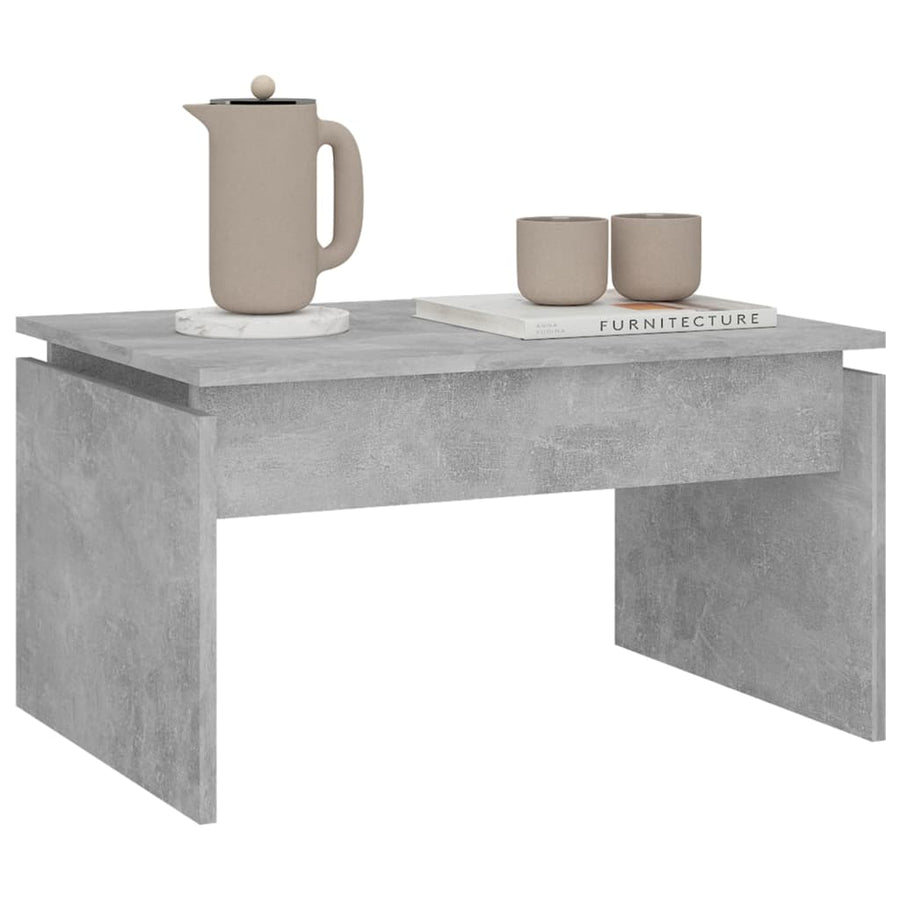 Salontafel 68X50X38 Cm Spaanplaat Betongrijs