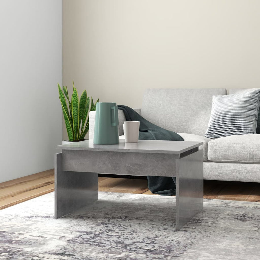 Salontafel 68X50X38 Cm Spaanplaat Betongrijs