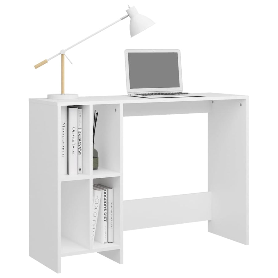 Bureau 102,5X35X75 Cm Bewerkt Hout Wit