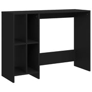 Bureau 102,5x35x75 cm bewerkt hout zwart