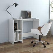 Bureau 102,5x35x75 cm hoogglans wit bewerkt hout