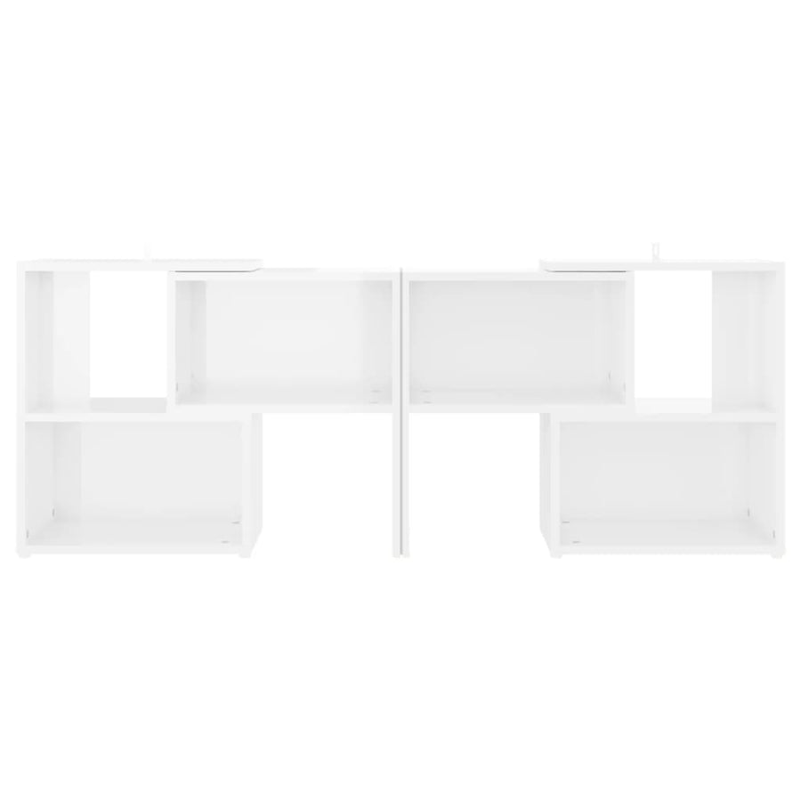 Tv-Meubel 04X30X52 Cm Spaanplaat Hoogglans wit