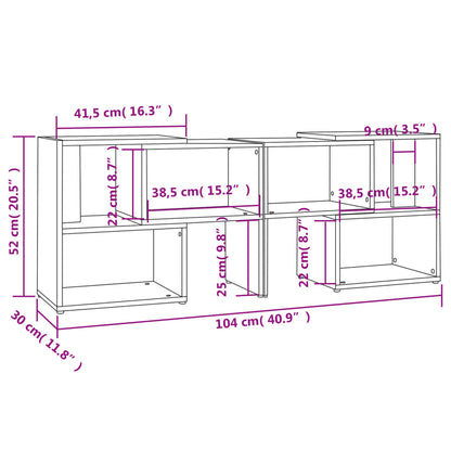 Tv-Meubel 04X30X52 Cm Spaanplaat Hoogglans zwart