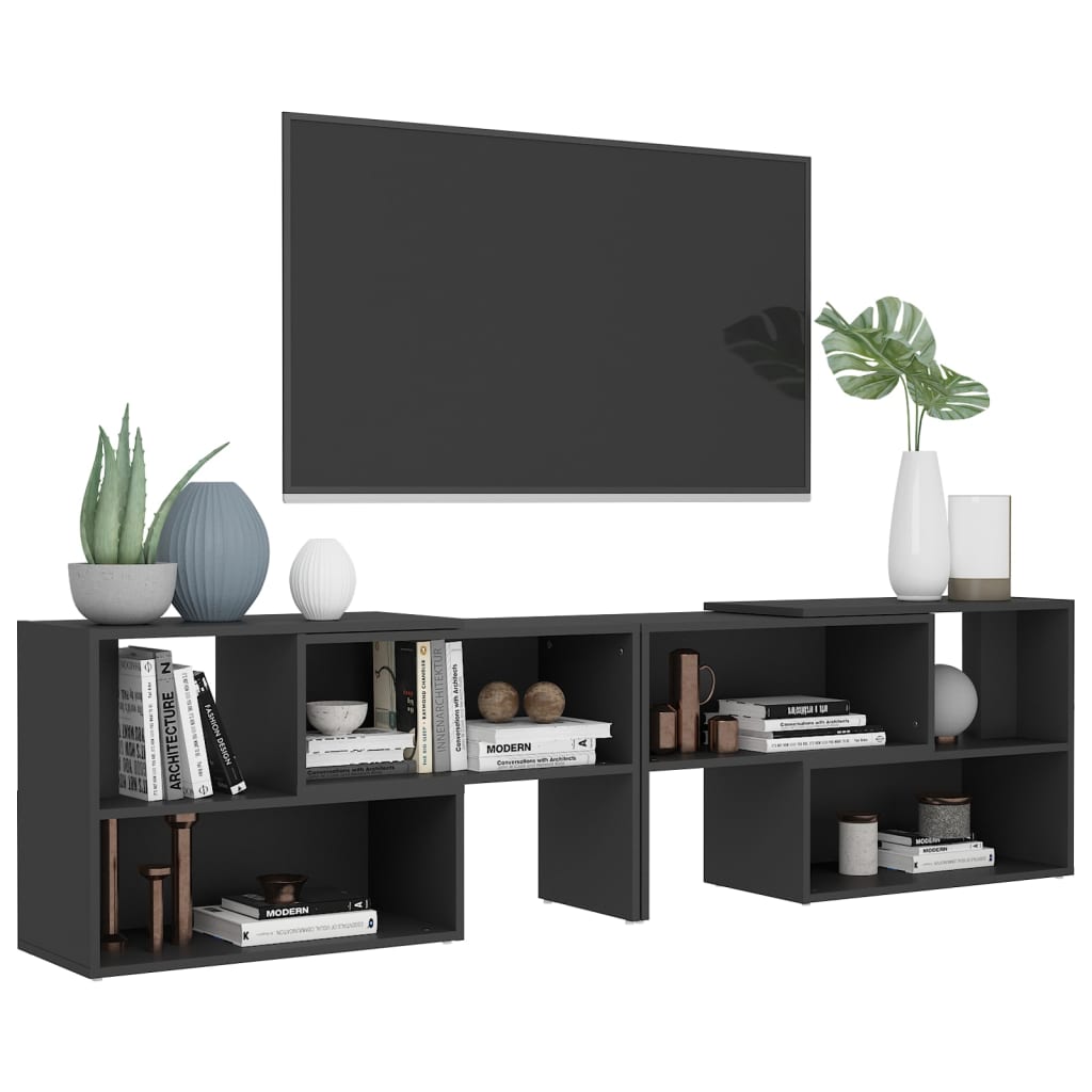 Tv-Meubel 49X30X52 Cm Spaanplaat Grijs