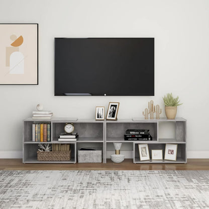Tv-Meubel 49X30X52 Cm Spaanplaat Betongrijs