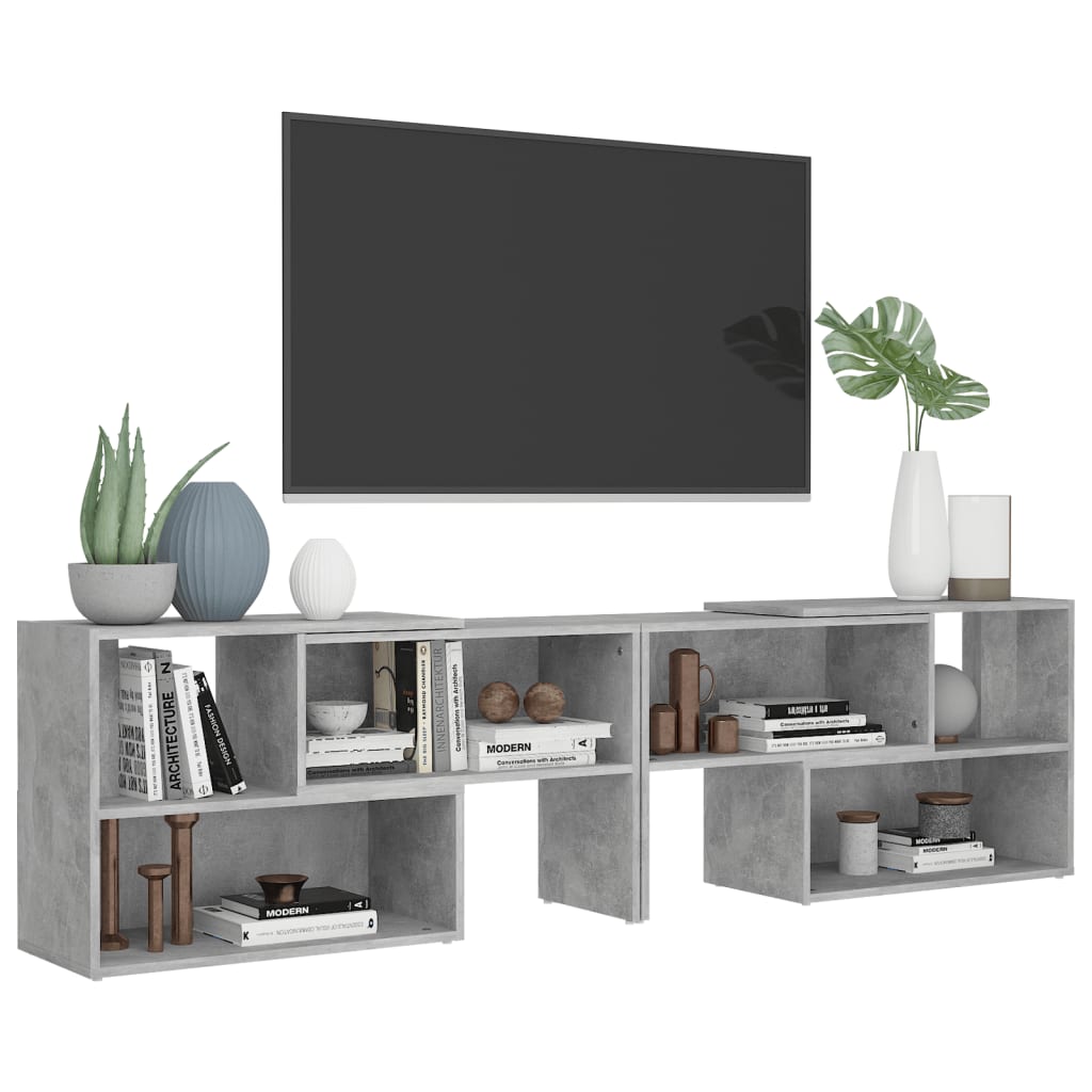 Tv-Meubel 49X30X52 Cm Spaanplaat Betongrijs