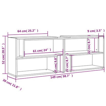 Tv-Meubel 49X30X52 Cm Spaanplaat Betongrijs