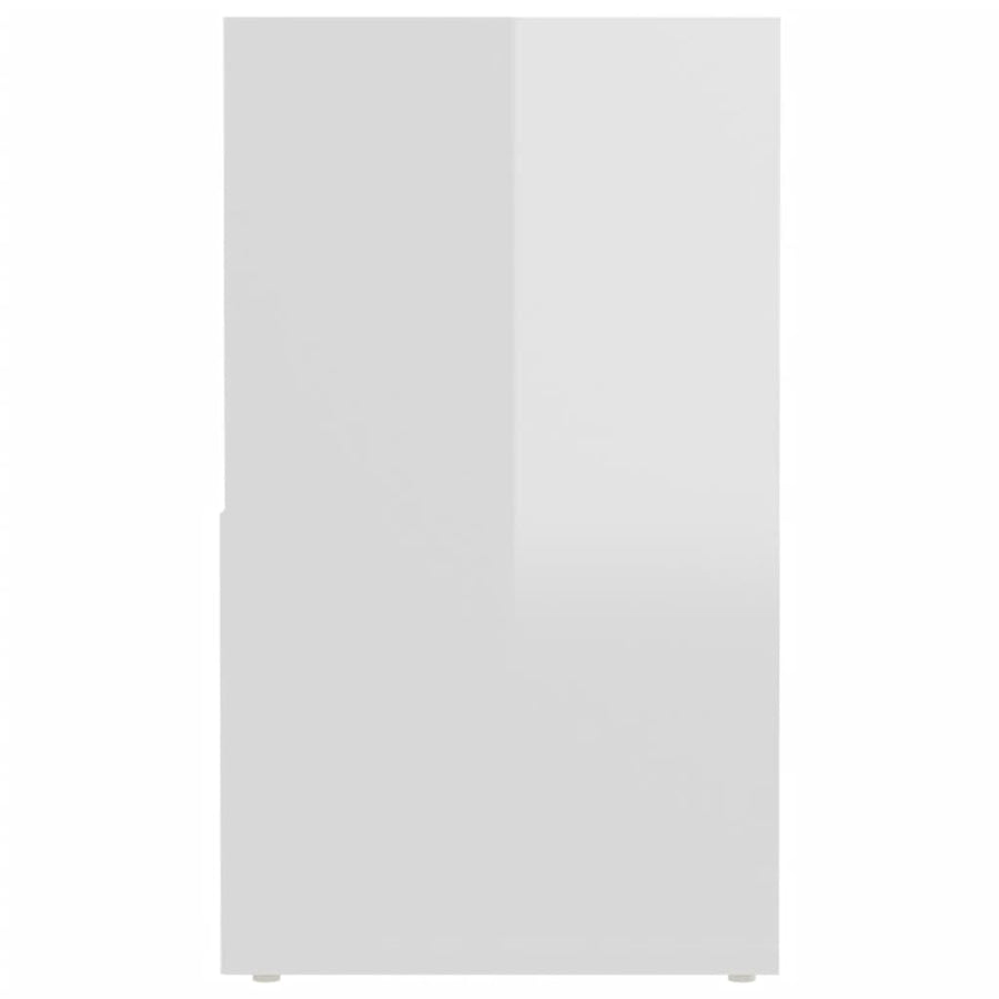 Tv-meubel 149x30x52 cm bewerkt hout hoogglans wit