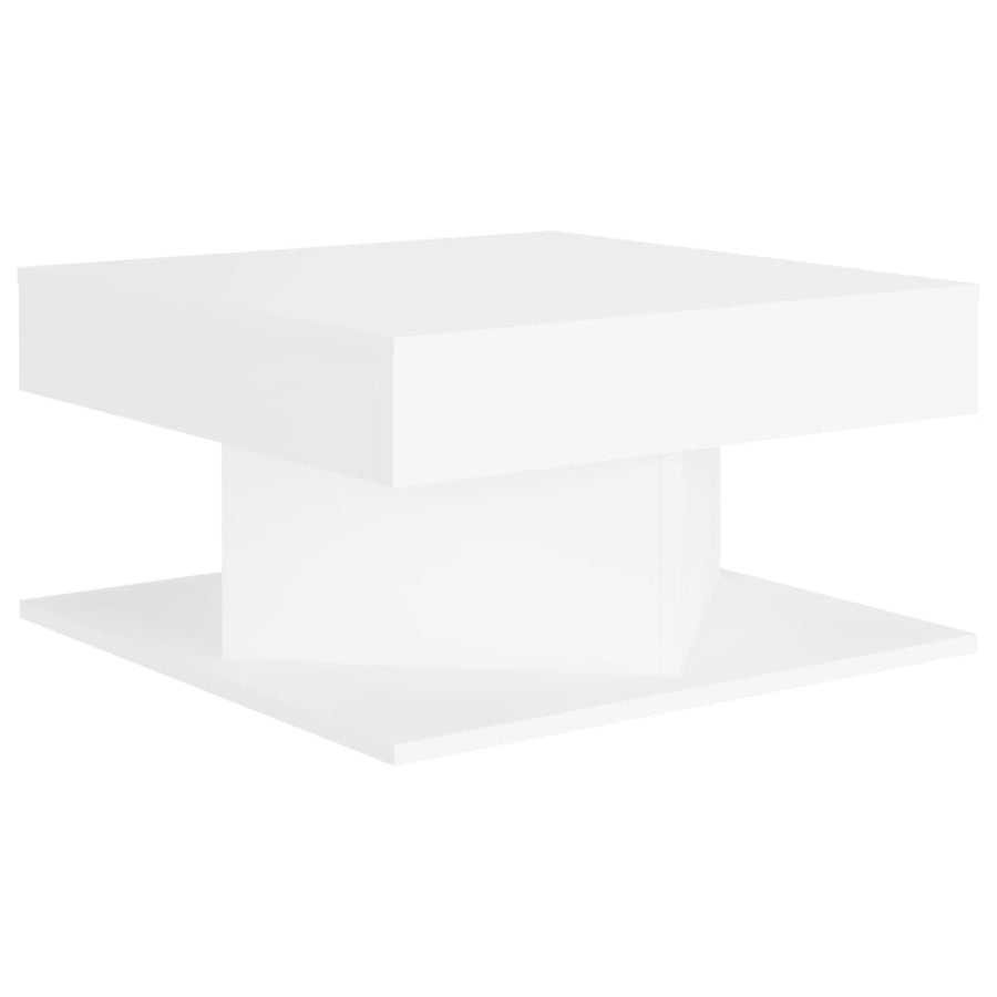 Salontafel 57x57x30 cm spaanplaat wit Wit
