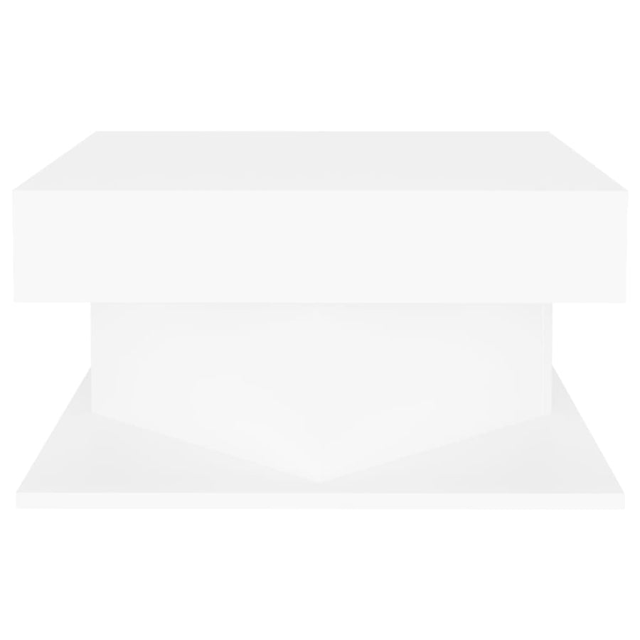 Salontafel 57x57x30 cm spaanplaat wit Wit