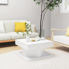 Salontafel 57x57x30 cm spaanplaat wit