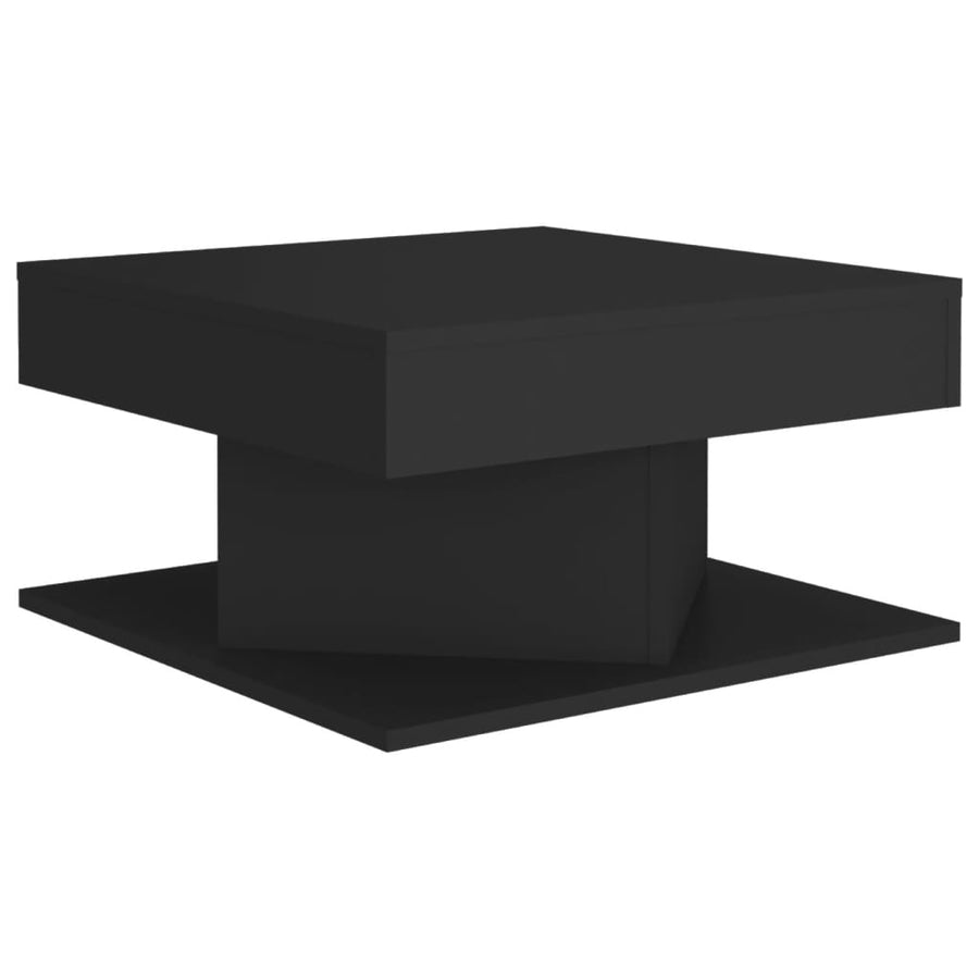 Salontafel 57x57x30 cm spaanplaat zwart Zwart