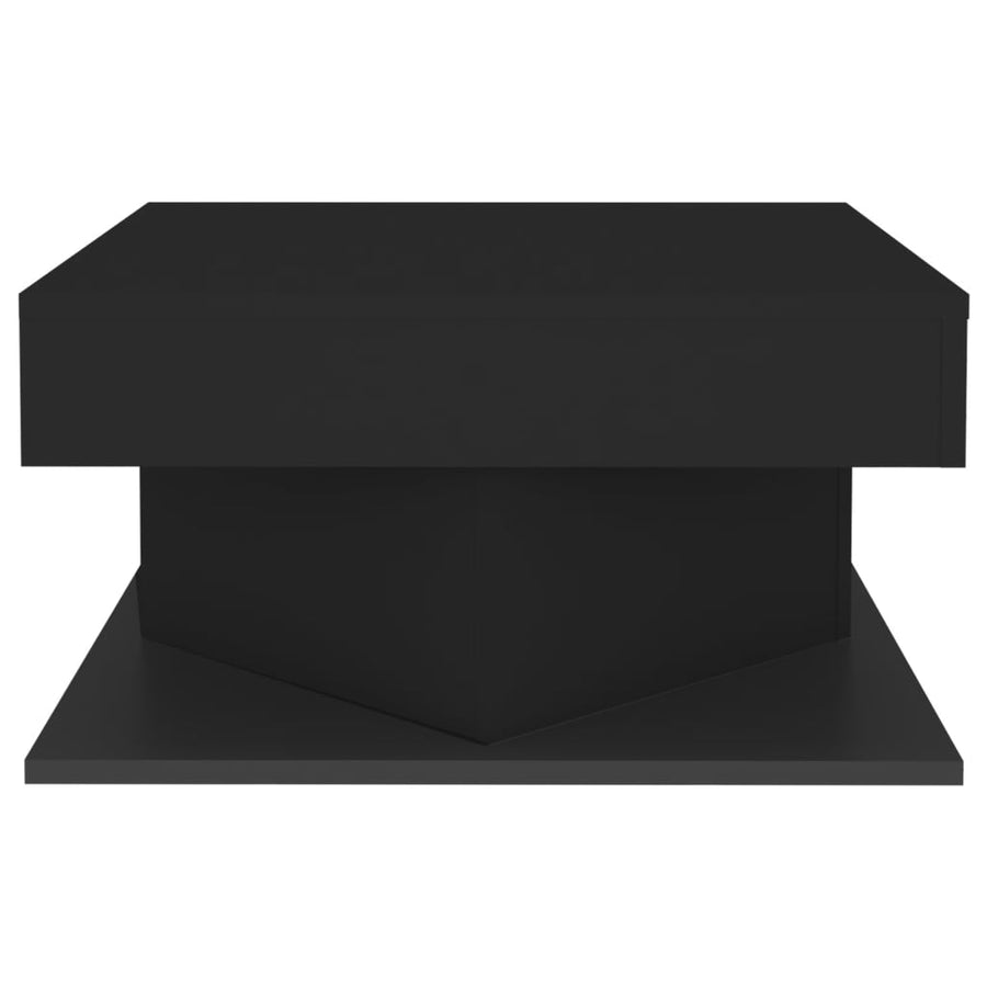 Salontafel 57x57x30 cm spaanplaat zwart Zwart