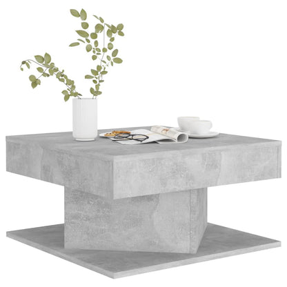 Salontafel 57X57X30 Cm Spaanplaat Betongrijs