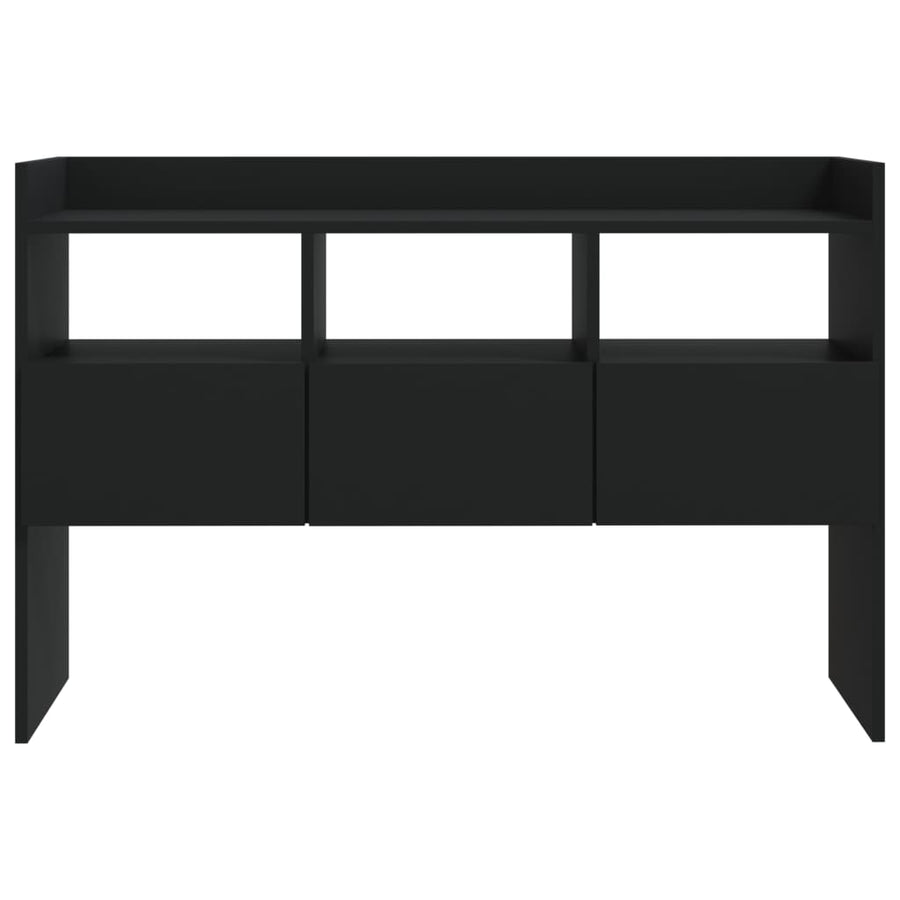 Dressoir 105x30x70 cm spaanplaat zwart Zwart