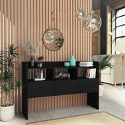 Sideboard 105x30x70 cm treated wood black