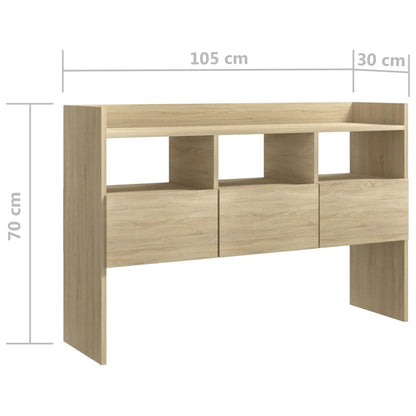 Dressoir 105x30x70 cm spaanplaat sonoma eikenkleurig Sonoma eiken