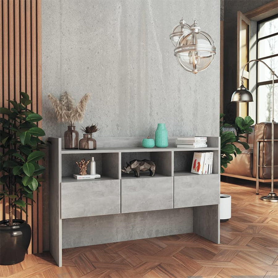 Dressoir 105x30x70 cm spaanplaat betongrijs Betongrijs