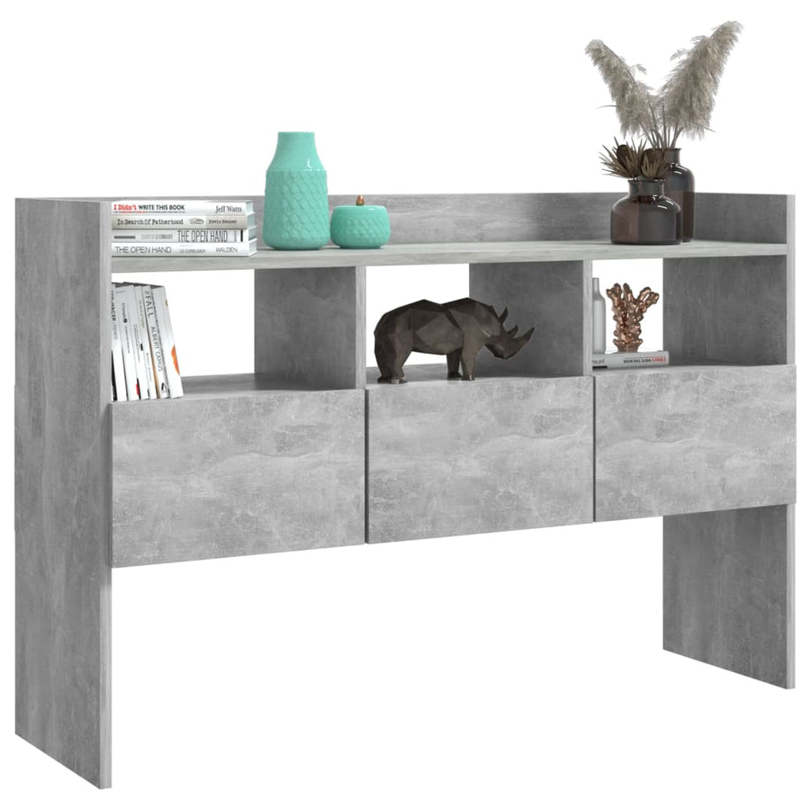 Dressoir 105x30x70 cm spaanplaat betongrijs Betongrijs